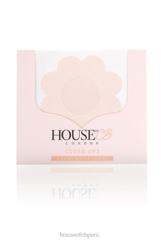 House of CB juego de 4 cubrepezones con flores beige ropa SDBN01315