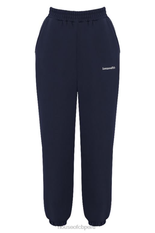 House of CB pantalones joggers azul marino con espalda cepillada ropa SDBN0997