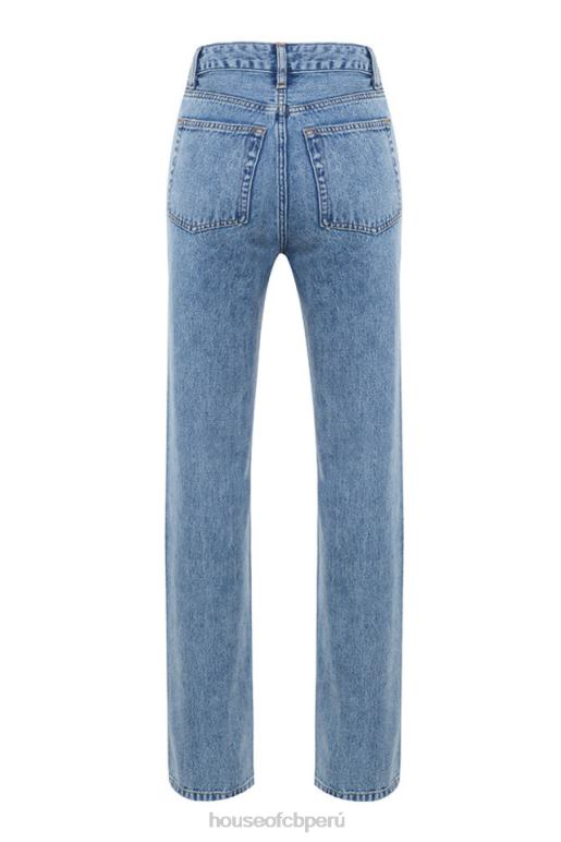 House of CB jeans yara de talle alto y corte vintage ropa SDBN0646