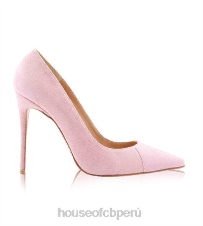 House of CB Paris 5' tacones puntiagudos de gamuza rosa zapatos SDBN01129